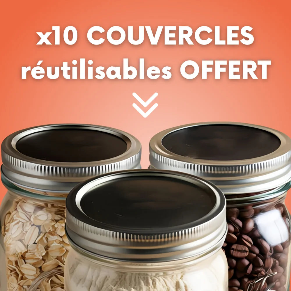 x10 couvercles  réutilisable