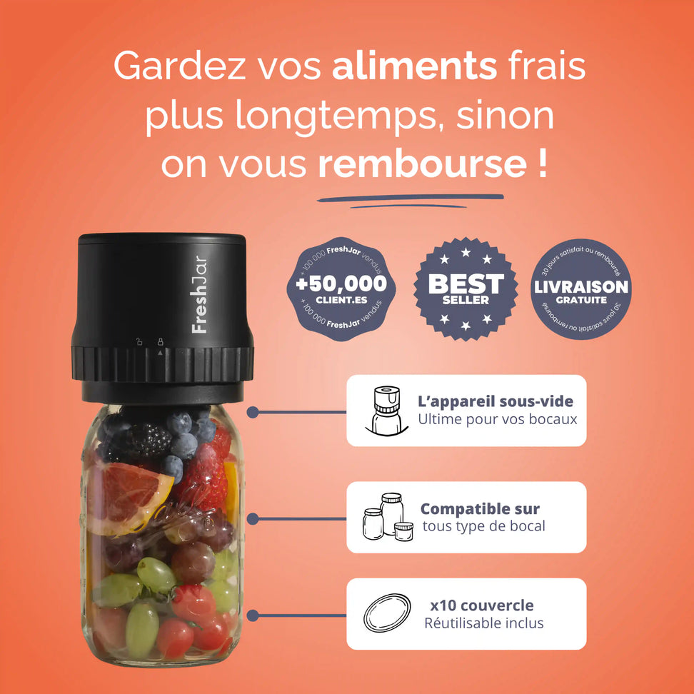 Freshjar™ – Kit de scellage sous vide