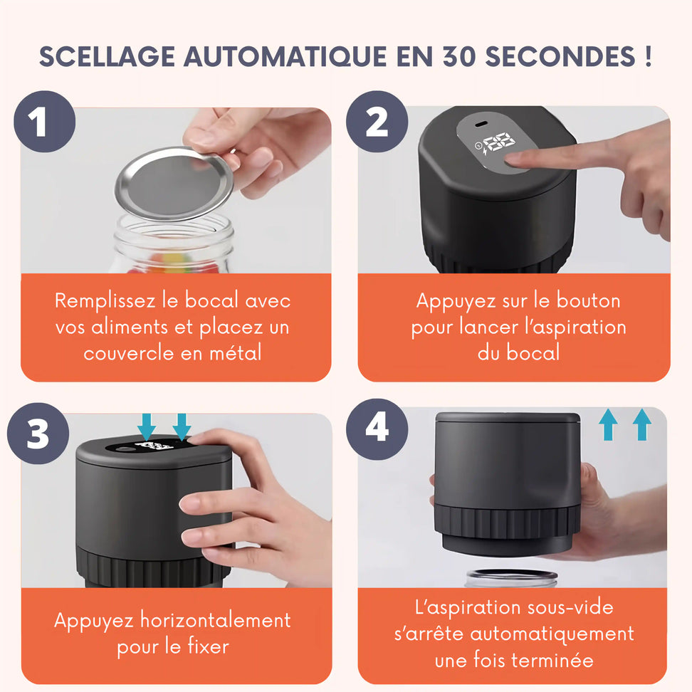 Freshjar™ – Kit de scellage sous vide